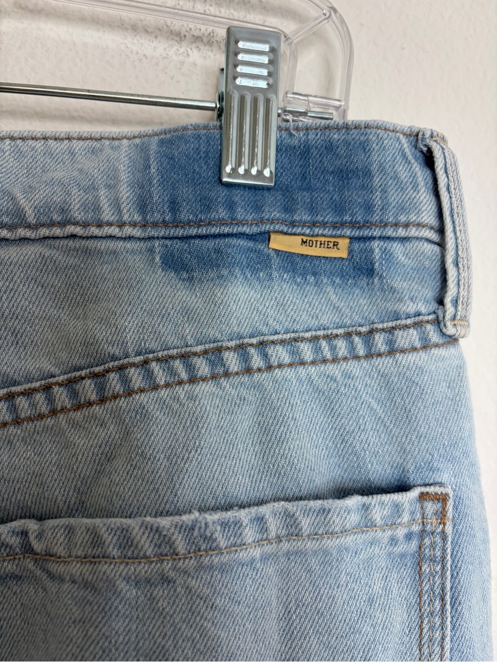 MOTHER Mid Rise Rambler Zip Flood Ripped Off Jeans - Picture 5 of 8